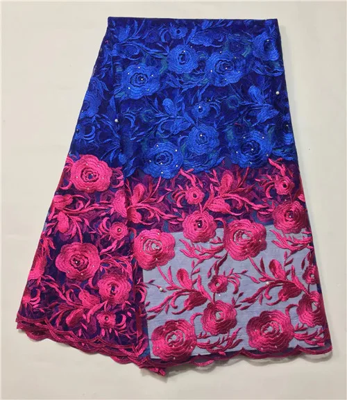 Африканские ткани шнурка 2017 высокое качество кружева в нигерийском стиле тюль