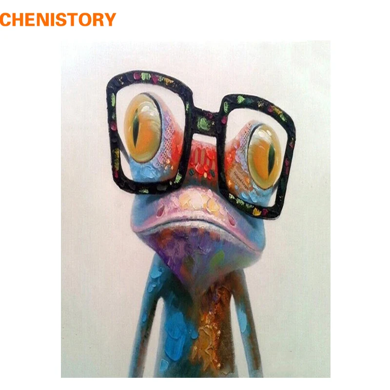 Абстрактная краска CHENISTORY лягушка животные рисование по номерам Акриловая