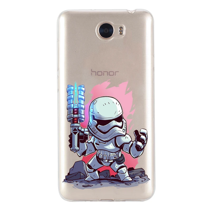 Модный чехол для телефона Huawei P10 lite Y5 2017 Y6 II Y7 Nova 2 Plus P8 P9 Honor 9 6A Mate 10 Star Wars мультфильм