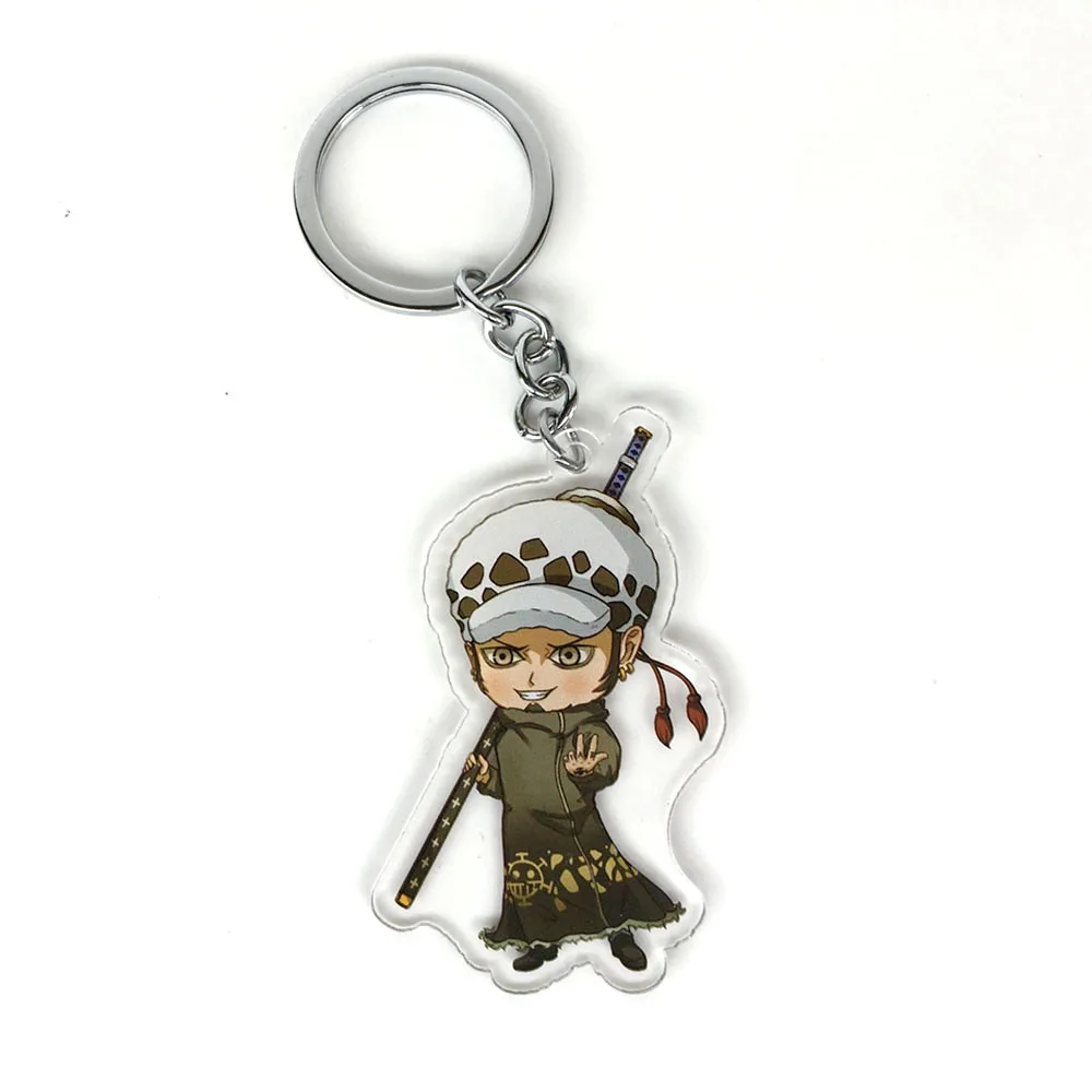 Цельный брелок Luffy Ace Nami Sabo Boa Hancock Zoro Chopper Trafalgar Law аниме акриловый