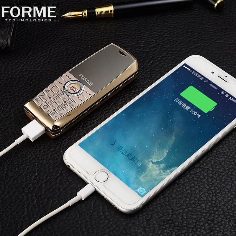 Мобильный телефон Power Bank! Оригинальный разблокированный мобильный FORME D20 с двумя