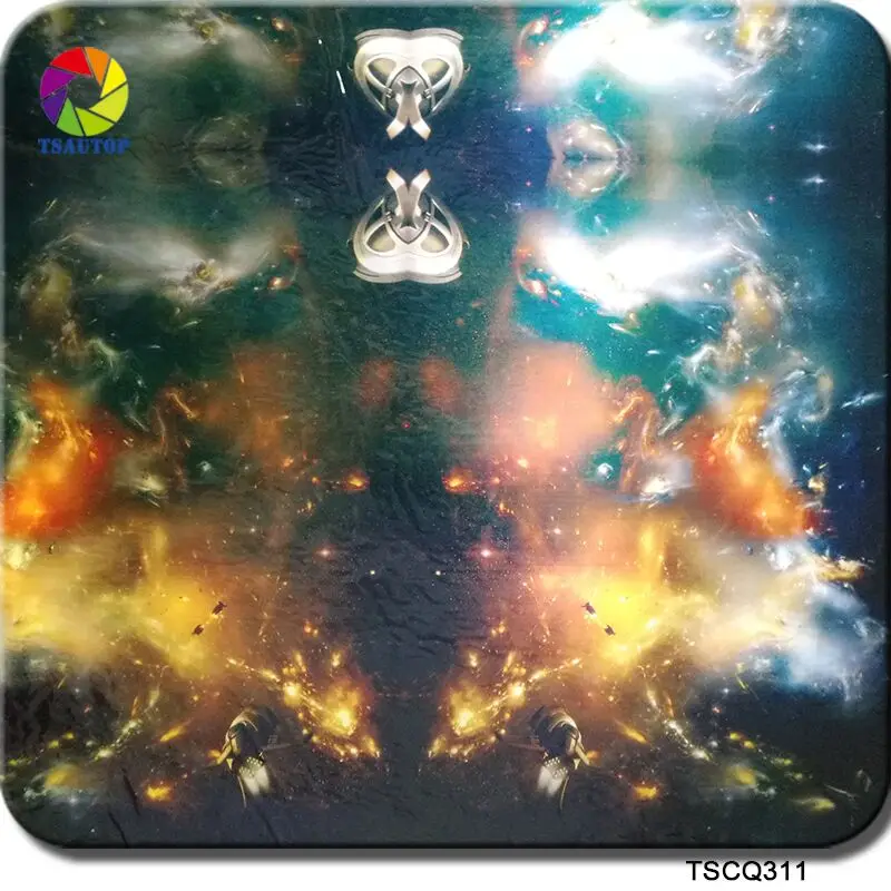 

Free shipping TSAUTOP Size 0.5m x 2m/10m water transfer printing film liquid image hydrographic film WDF311