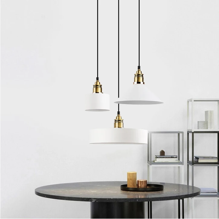 NEW Style Creative Wood Iron Colored Pendant Lights Dining Room Metal Hanging Lamps Light Bar Nordic Designer | Лампы и освещение