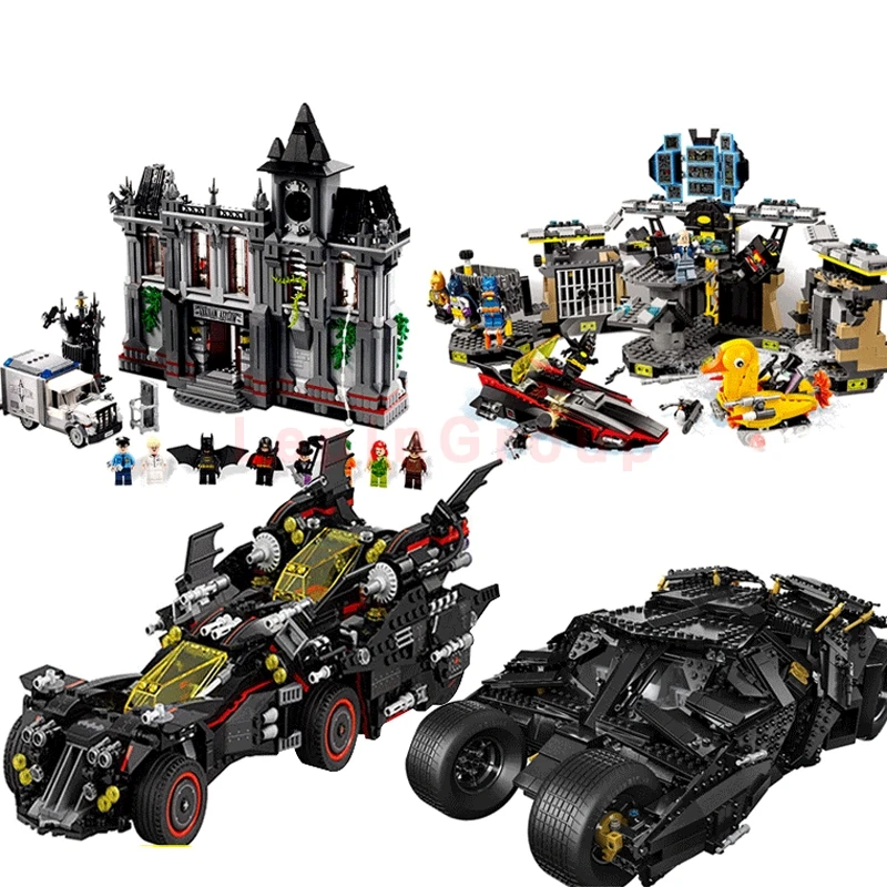 LP 07077 07044 07052 07060 Batcave Break in настоящий блок marvel LPed игрушки Бэтмен 70917 70909 76023 1037|Блочные