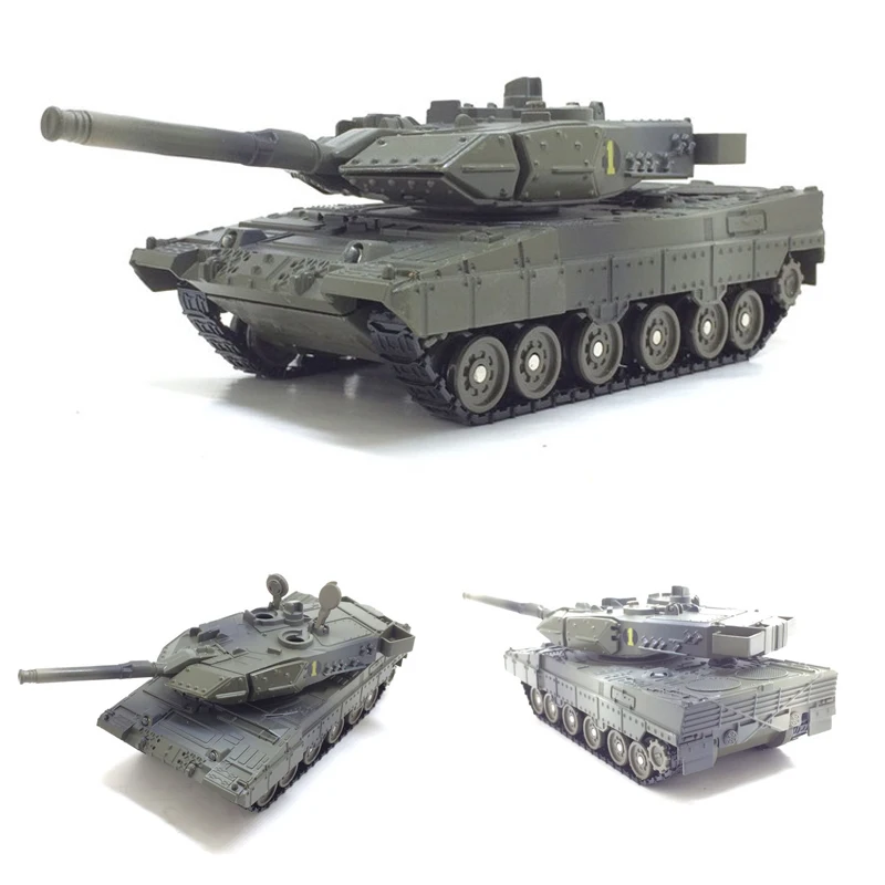 Высокая симуляция 1:48 sacle сплав Танк модель Леопард мигающий музыкальный Детские