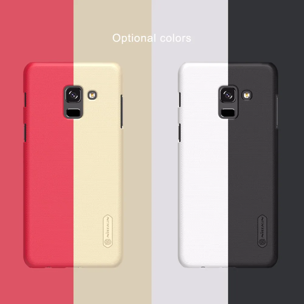 For Samsung Galaxy A8/A8 Plus 2018 NILLKIN Super Frosted Shield Phone Case for A8 2018/A8 with Screen Protector |