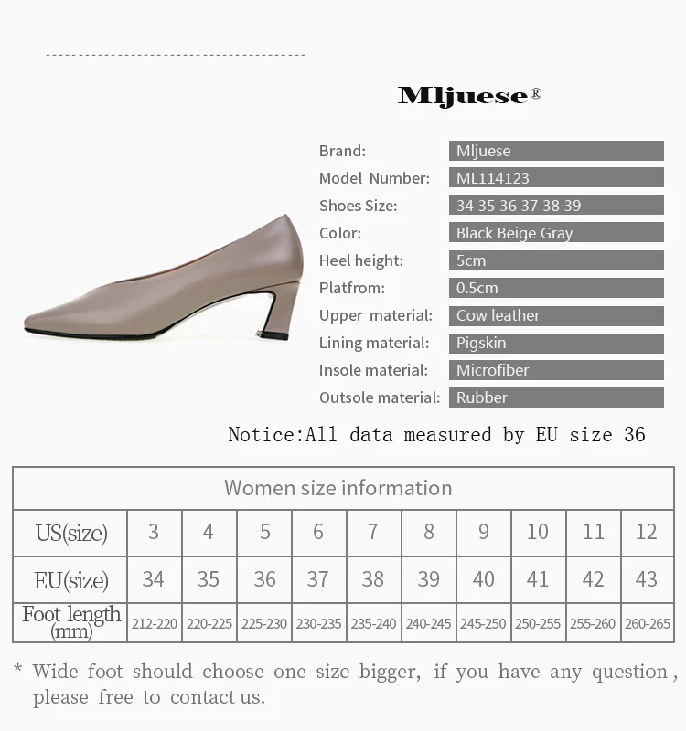 MLJUESE/; женские туфли-лодочки из мягкой коровьей кожи; сезон осень-весна; цвет СЕРЫЙ; обувь из свиной кожи без шнуровки с квадратным носком на высоком каблуке; обувь под вечернее платье