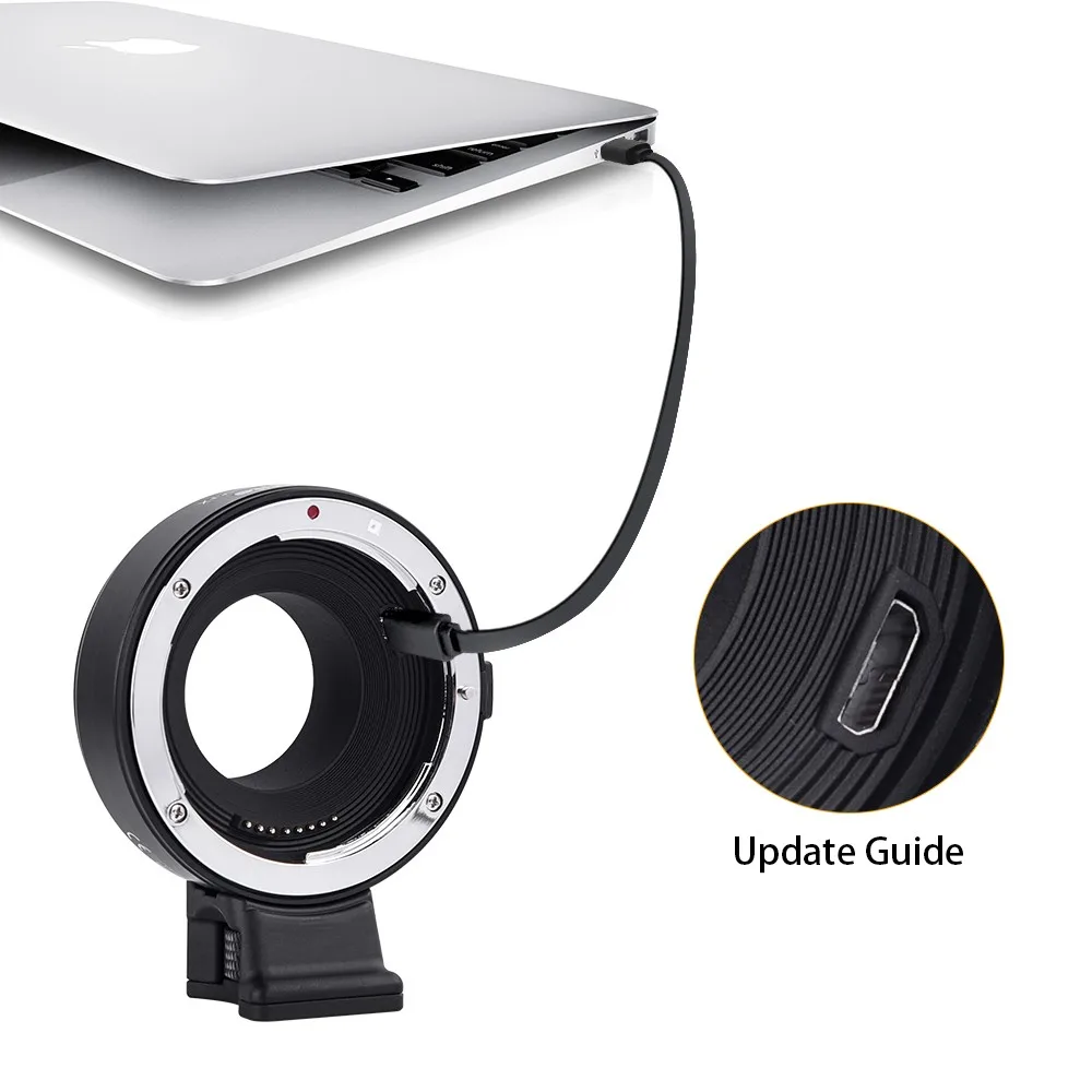 Электронный адаптер Commlite для объектива AF от Canon EF/CM EF FX к фотоаппарату Fujifilm с