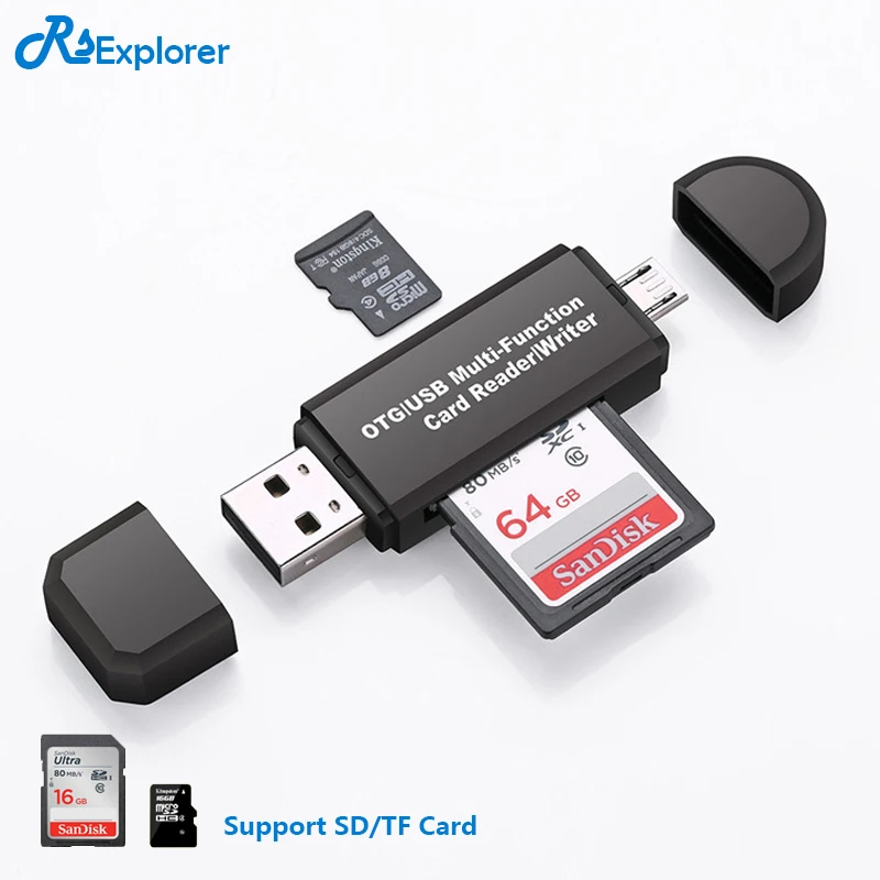 RSExplorer OTG кардридер адаптер высокой скорости флеш диск USB 2 0 универсальный TF/SD для