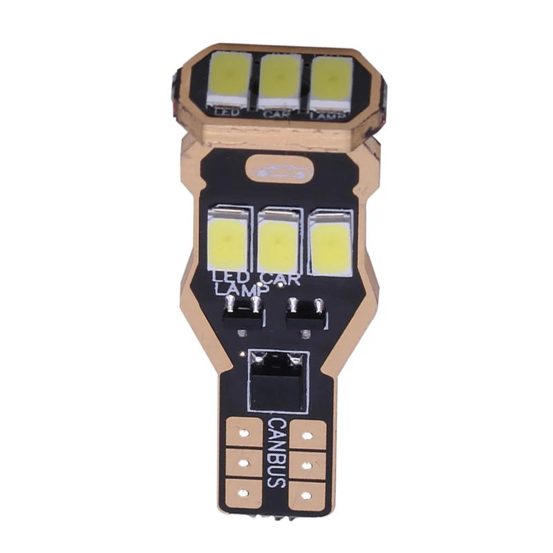 2 шт. W16W T15 Canbus светодиодные лампочки 912 921 920 неполярность 5630 9SMD led Автомобильный