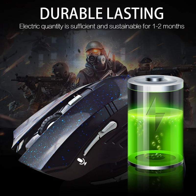USB 2 4 Ghz 1600 DPI draadloze Optische gaming muis voor компьютерный ноутбук 6 knoppen anti vingerafdruk muizen|pc mice|wireless