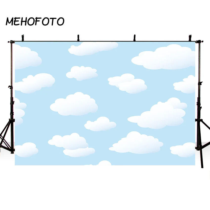 MEHOFOTO белые облака голубое небо для малышей новорожденных детей портретной