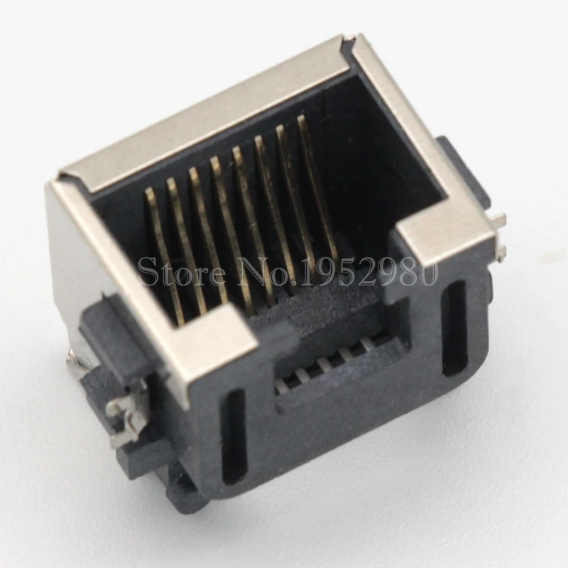 10 шт./лот RJ45 сетевой разъем Женский Ethernet 8Pin SMD офсетный стиль | Обустройство дома