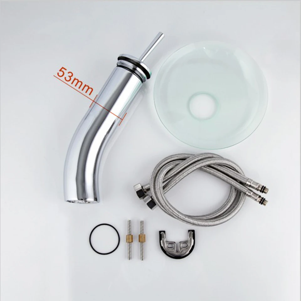 Круглая Водопад для ванной комнаты хромированный смеситель раковины