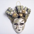 10 шт.лот мини маска магниты наклейка маленький треугольник венецианские Марди Гра Украшения мини Венецианская маска для холодильника