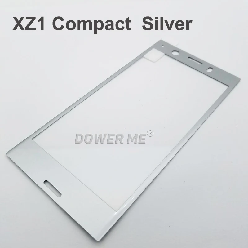 For XZ1compact Silve Dower Me 3D изогнутый Мягкий край полностью проклеенный закаленное стеклянный дисплей Защитная пленка для sony Xperia XZ1 G8341 XZ1 Compact XZ1c - Цвет: For XZ1compact Silve