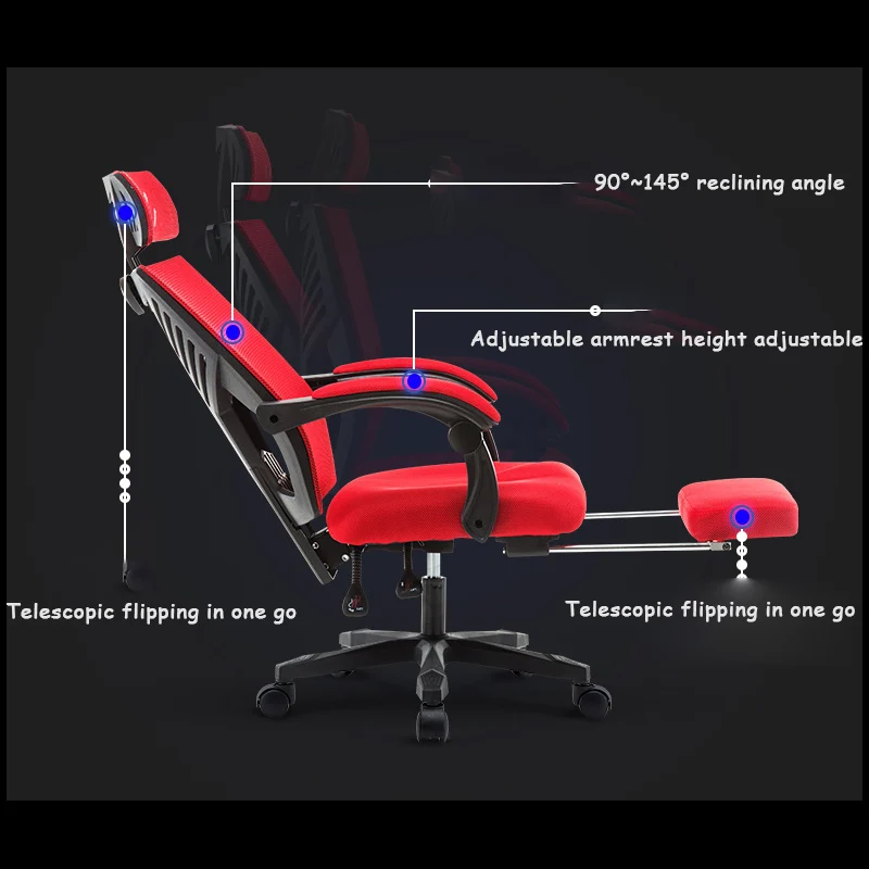 ЕС Boss Gaming Silla Gamer Esports Poltrona стул массаж может лежать с подставкой для ног искусственное кожаное колесо