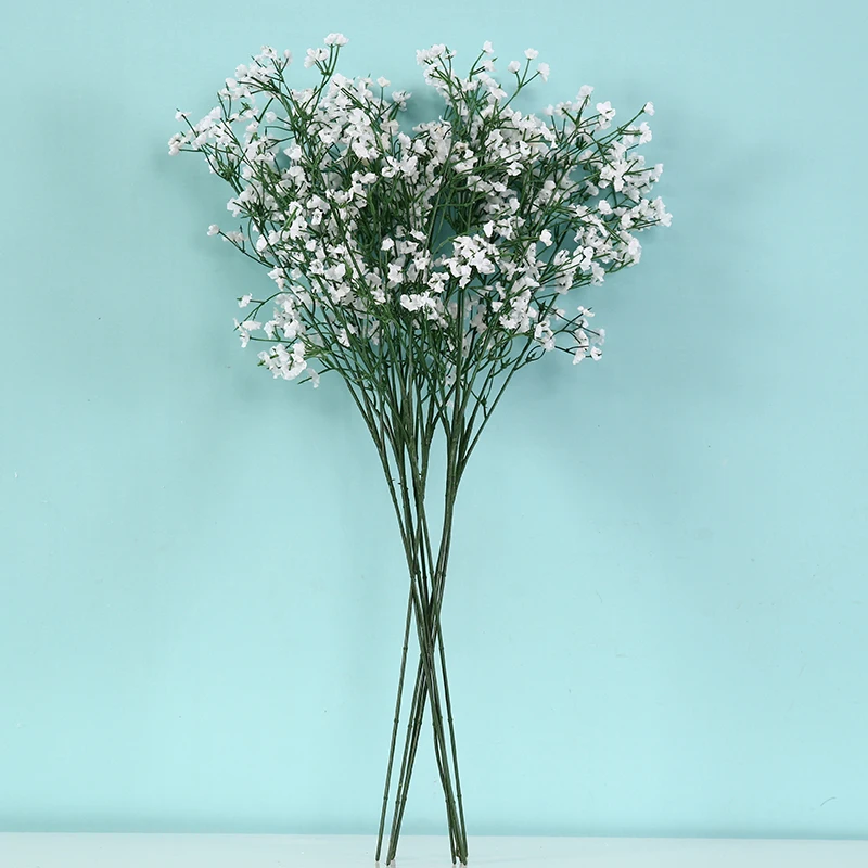 

Hot 10pcs/lot Bride Babysbreath Artificial Flowers bouquet stars silk handmade DIY making wedding Party Decoration Product MT001