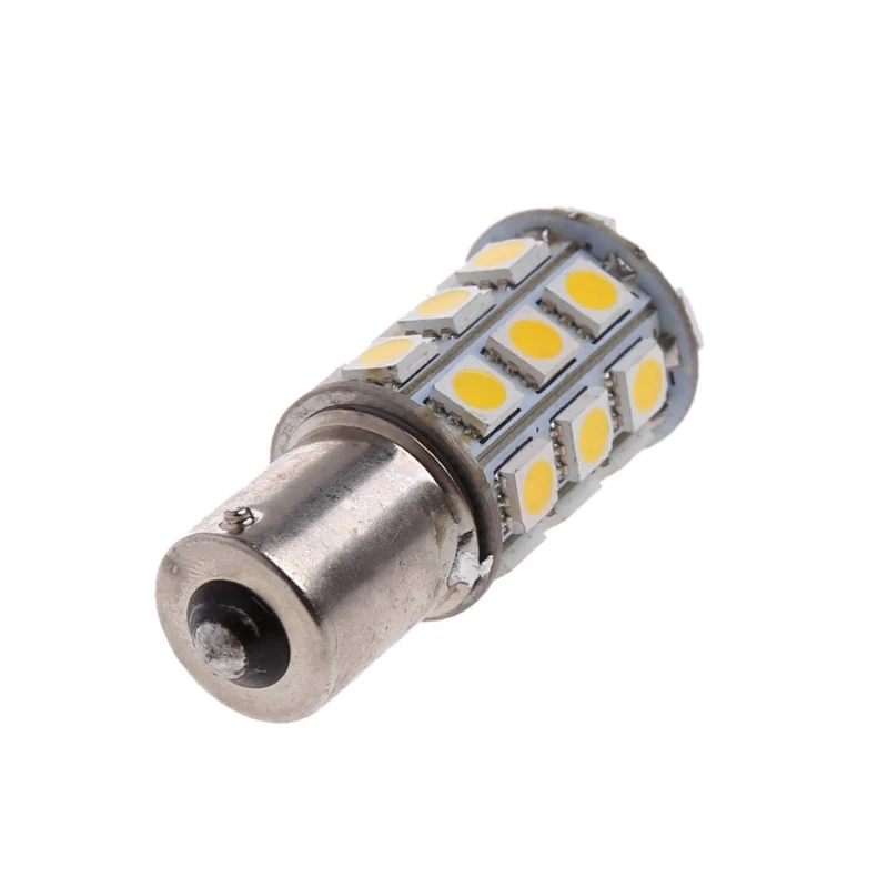 1 шт. Автомобильная теплая белая 1156 BA15S Кемпер трейлер 5050 27 SMD Светодиодная