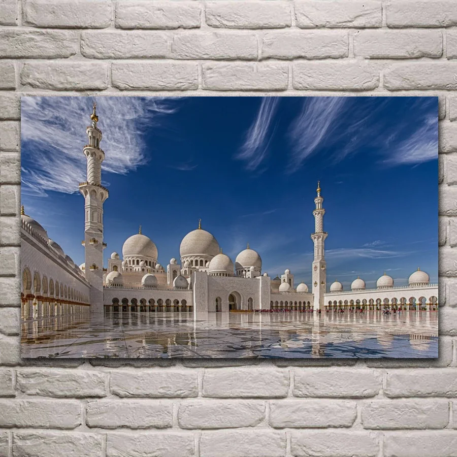 

Классический красивый пейзаж для здания мечети, фотография для дома, гостиной, украшение для спальни KF581