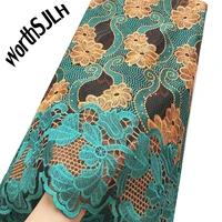 worthsjlh latest african lace fabric 2021 high quality nigerian lace fabric 2022 cord tulle french laces fabrics with stones