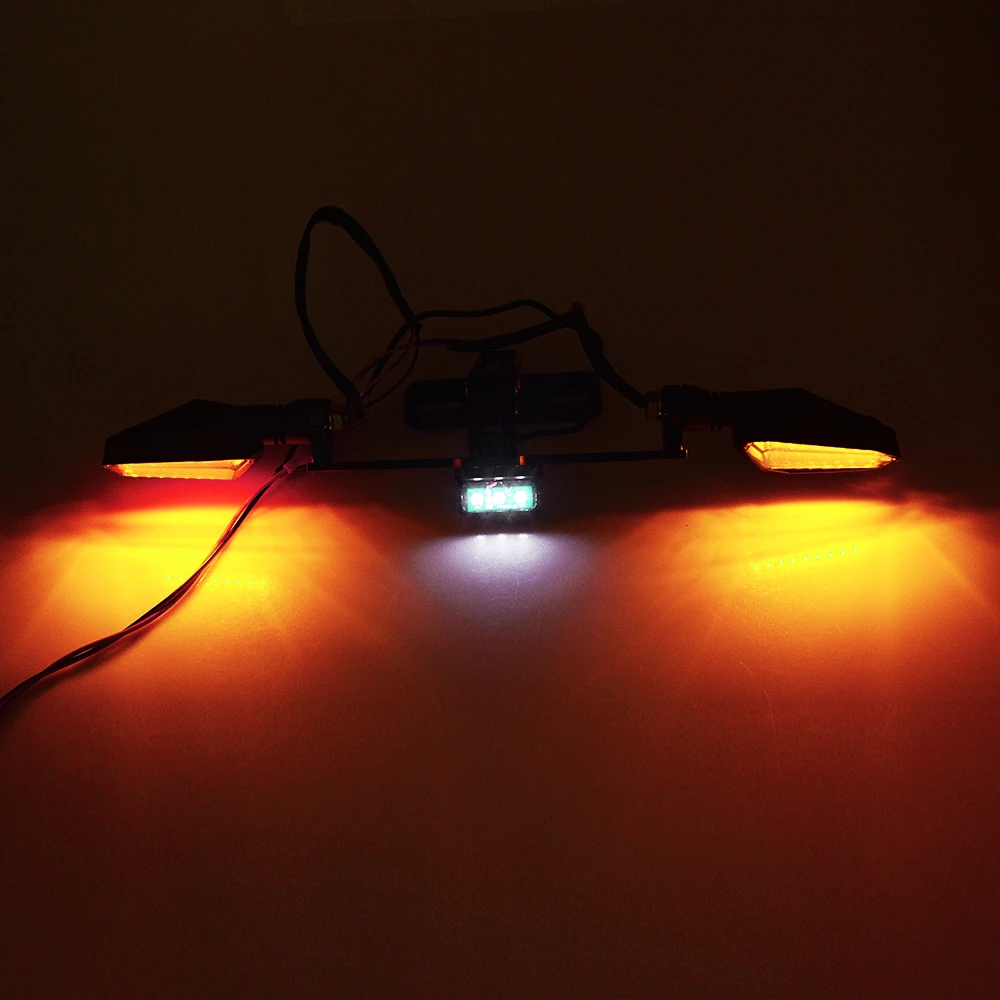 

Motorcycle License Plate Holder LED Turn Signal Lights FOR YAMAHA YZF R25 R15 R6 R125 Kawasaki Z750 Z800 FZ8 FZ1 FZ6R ER6F ER6N