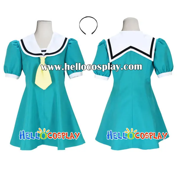 Синее платье для косплея Higurashi no Naku Koro ni Satoko Houjou H008|blue cosplay dress|cosplay dressdresses dress |