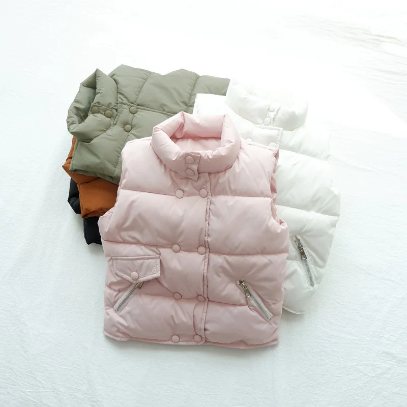Новинка 2017 детский жилет зимние безрукавки для девочек и мальчиков верхняя