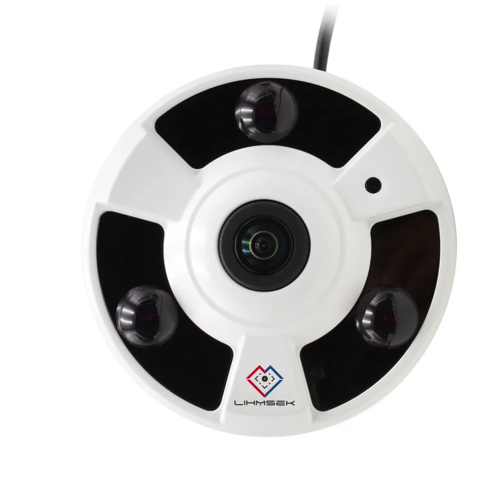 Lihmsek 1080P 2MP рыбий глаз панорама 180 градусов Широкоугольный объектив HD SDI купольная