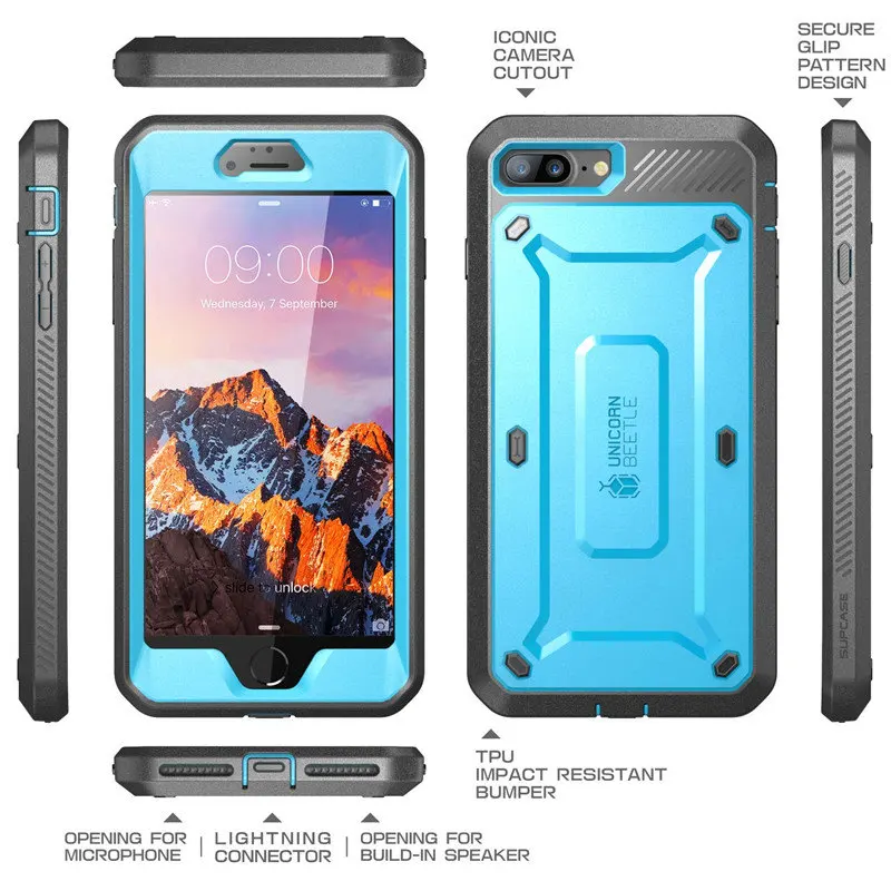 Чехол для iPhone 8 Plus SUP чехол UB Pro Series прочная кобура Защитная крышка со встроенной защитной пленкой