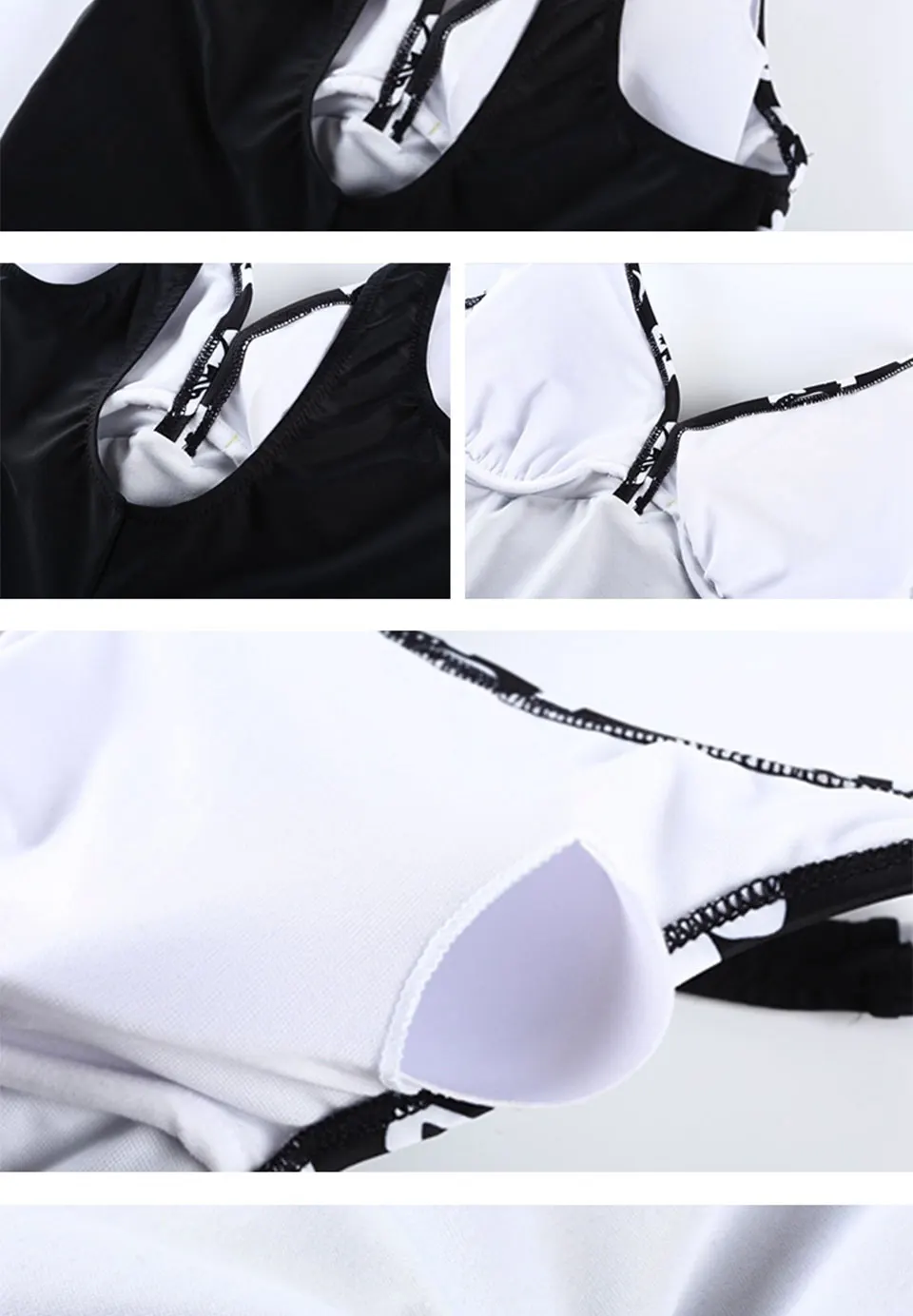 SHSUE Large Size Swimwear One-Piece Swimsuit Women Push Up Beachwear Plus Size Swim Suit Bathing Monokini Suit Big Cup