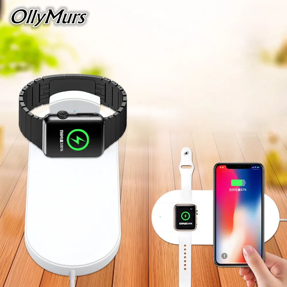 10 вт универсальное беспроводное зарядное устройство QI для iPhone X 8 Plus XR XS MAX Быстрое