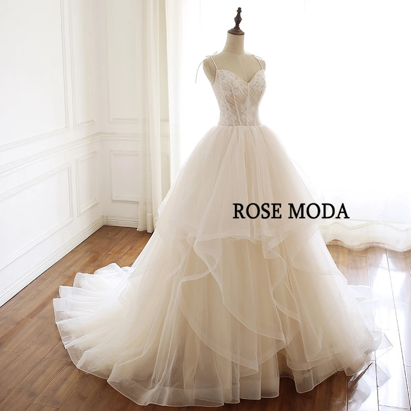 Розовое свадебное платье принцессы Moda с V образным вырезом 2020 тюлевые Свадебные