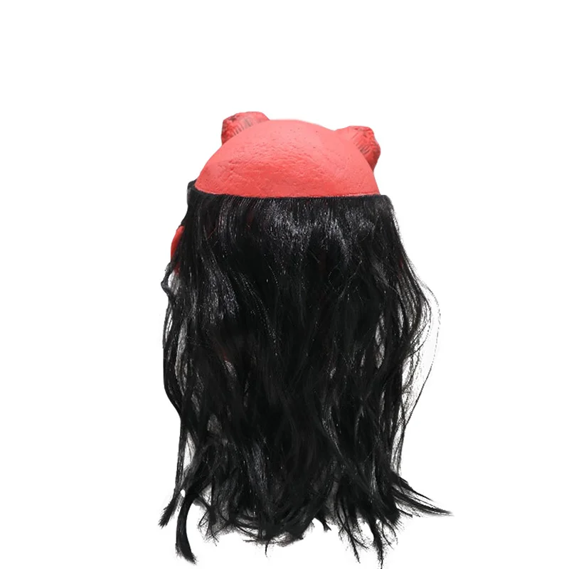 Ужасная маска хеллбоя мужской шлем на все лицо реквизит для Хэллоуина мужчин