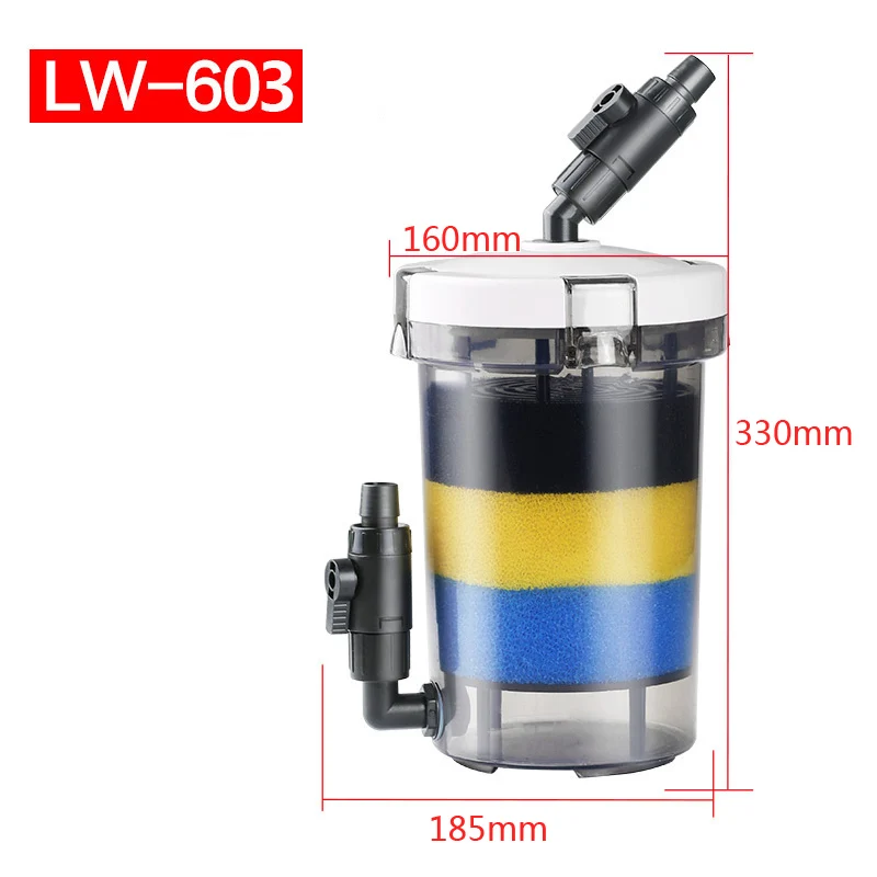 Sunsun прозрачный LW 602 / 603 фильтр для аквариума с фильтром из хлопка мини без