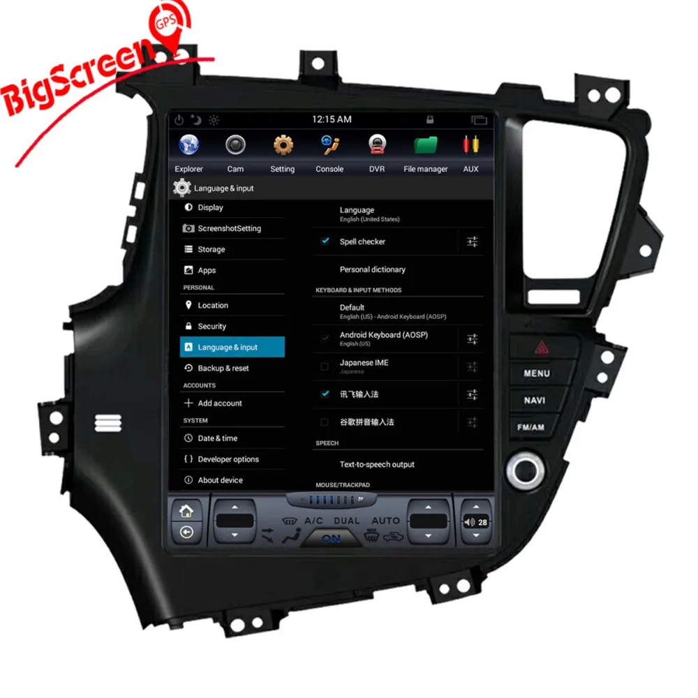 Автомагнитола 2 Din на Android 12 9 6 0 дюйма без DVD плеера GPS навигация для KIA Optima K5 2010 2013