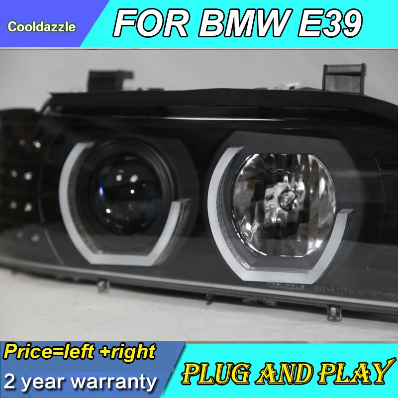 Для BMW E39 светодиодный налобный фонарь Ангельские глазки 1995 1996 1997 1998 1999 2000 2001 2002 2003
