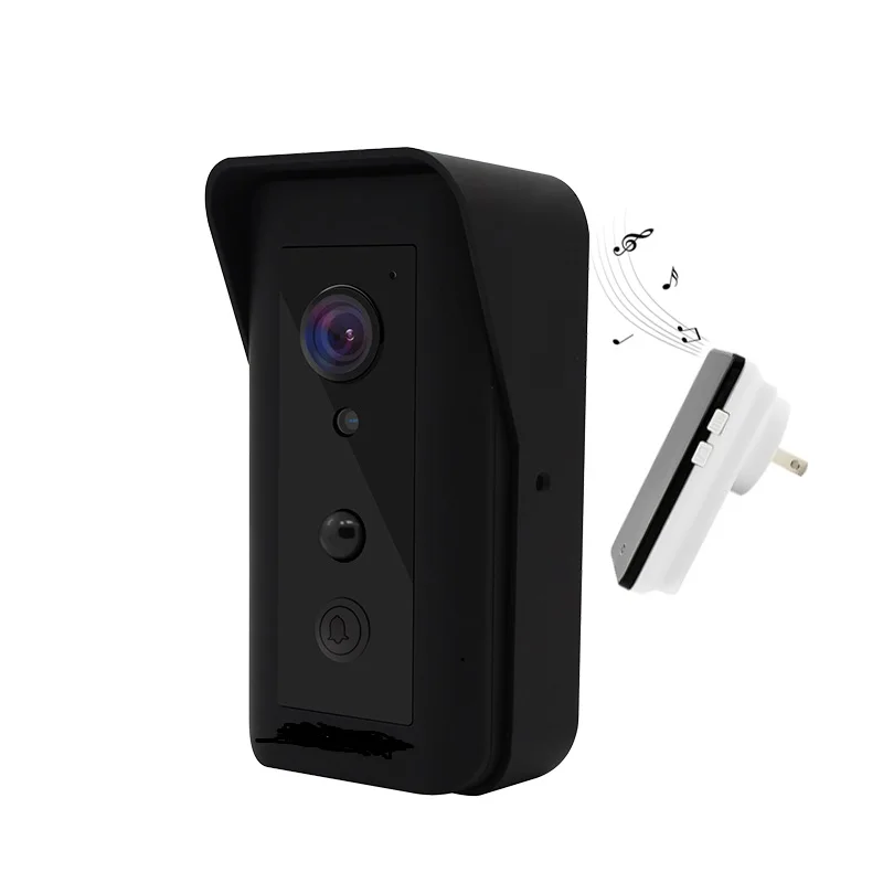 Батарея работает беспроводная камера Wi-Fi для дверного звонка IP 1080 P открытый