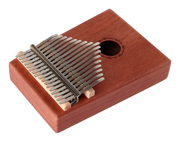 17 клавишный палец Kalimba Mbira Sanza большой палец пианино Акация красного дерева поддерживающая сумка клавиатура Marimba деревянный музыкальный инструмент