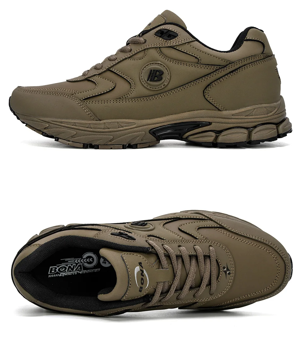BONA, стиль, мужские кроссовки, дышащие, zapatillas hombre Deportiva, высокое качество, мужская обувь, трендовые кроссовки