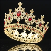 bride tiara crown headdress wedding hair jewelry rhinestone crystal queen king tiaras and crowns pageant diadem hair ornaments