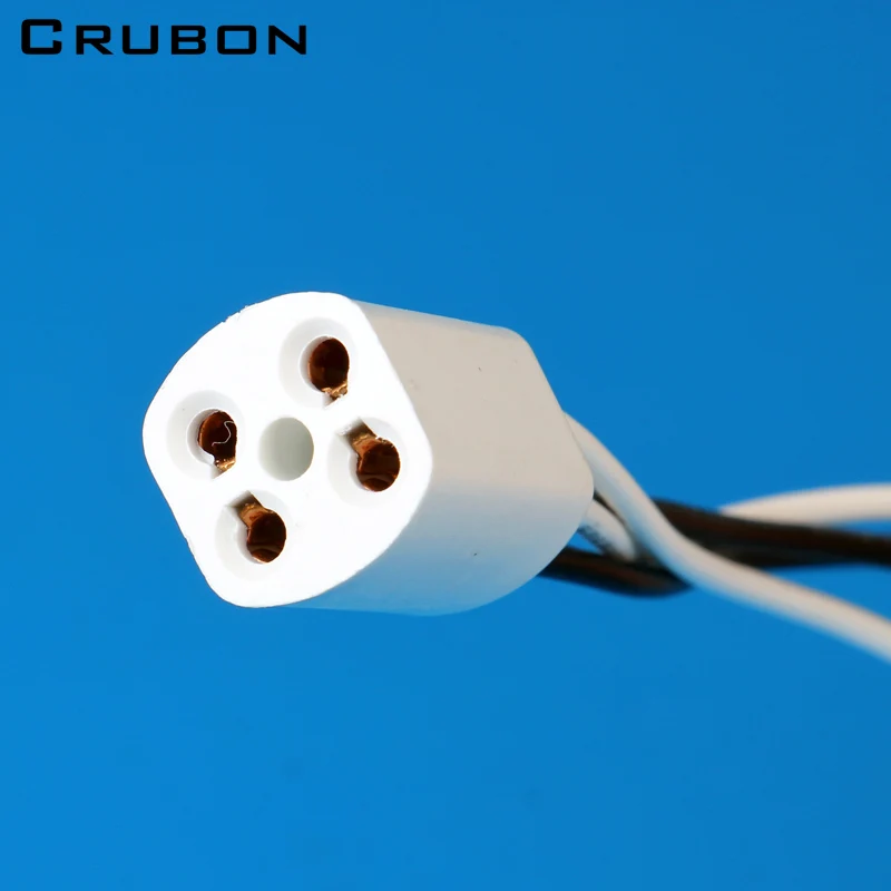 Держатель лампы CRUBON G10Q с 20 см линией T4 T5 T8 штекер кольцевой 4 контакта патрон 10
