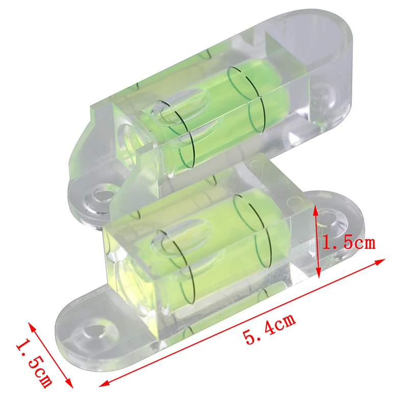 

1PCS Acrylic Square Level Bubble Mini Spirit Level Bubble with Ears