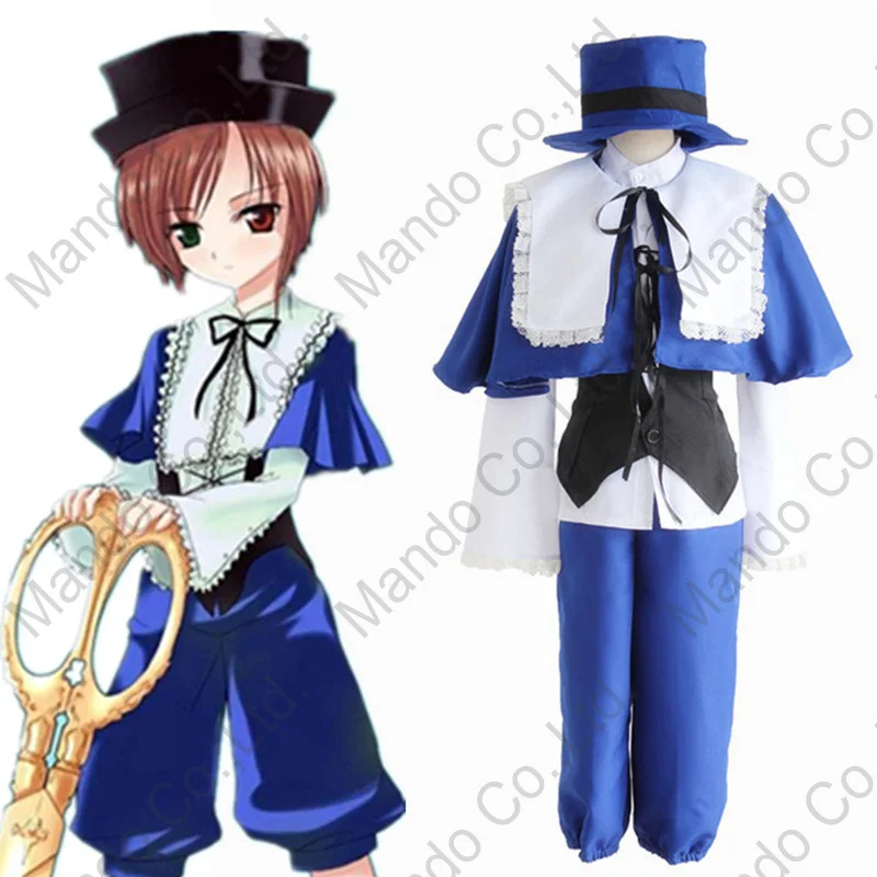 Аниме rozen maiden Souseiseki Lapislazuli Stern костюм для костюмированной вечеринки голубое