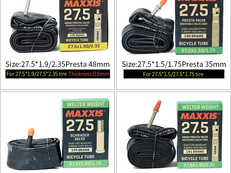 Ультралегкая велосипедная внутренняя труба MAXXIS, все размеры 20, 26, 27,5, 29, 700C, AV, FV, ударопрочная, MTB, дорожный велосипед, внутренние трубы, камера, шина