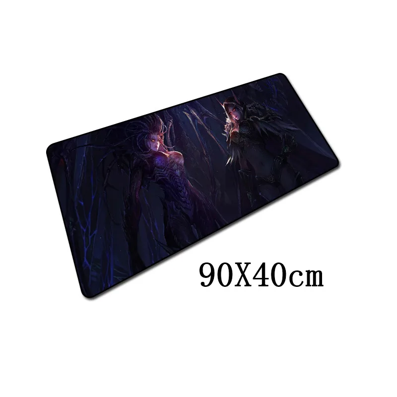 FFFAS 90x40 см World of Warcraft коврик для мыши XL Большой Противоскользящий большой стол подушка коврик для мыши игровая геймерская мышь клавиатура настольные коврики - Цвет: Model E