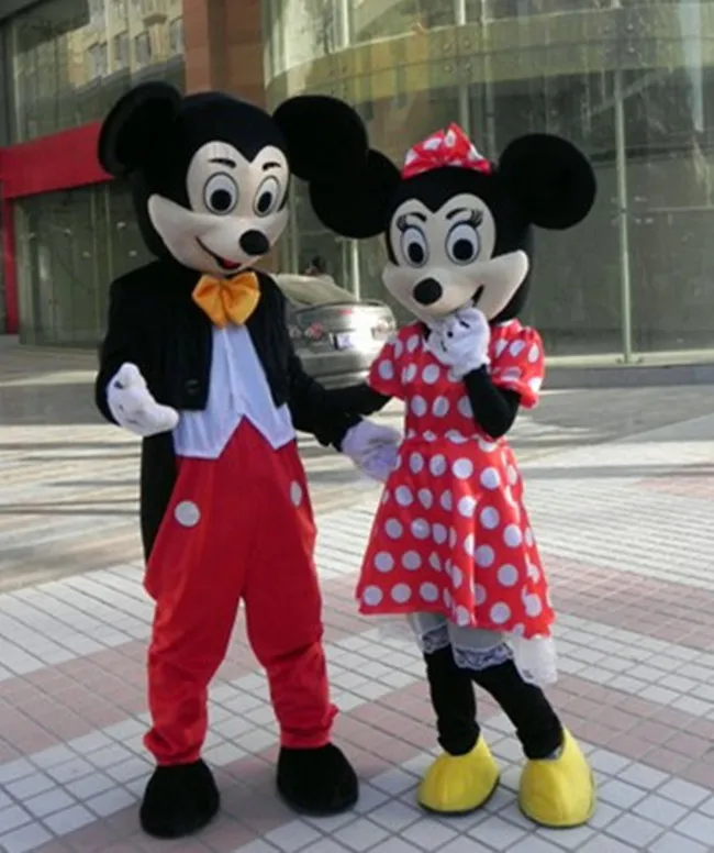 Бесплатная доставка от Cosplay Stro at mickey Minnie Maskotki Kostium день рождения персонажа