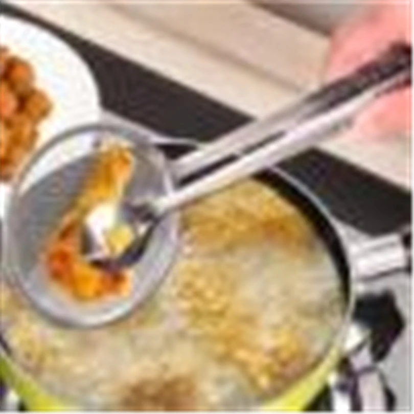 Мультифункциональный фильтр ложка с зажимом еда масло для кухни-жарки салат фильтр bbq Кухня Ложка Вилка concha cozinha AS25