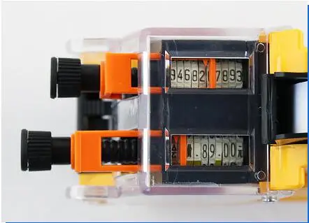 MX-6600 двухстрочный ценовой этикетировщик 10 цифр тег стикер цена пистолет, многоразового чернил ролик цена этикетировщик инструмент двойные линии маркер