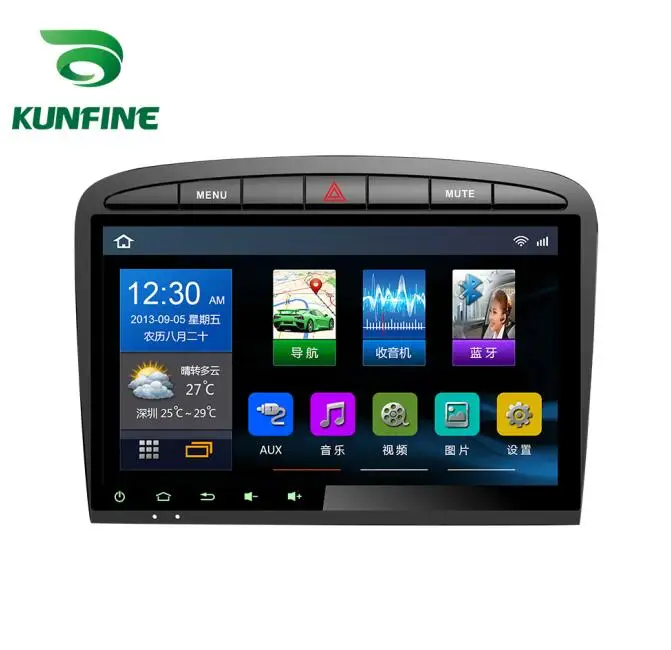 Автомагнитола без отделки 8 ядер Android 1 4 Гб ОЗУ 64 ПЗУ DVD GPS навигация для Peugeot 408 2013